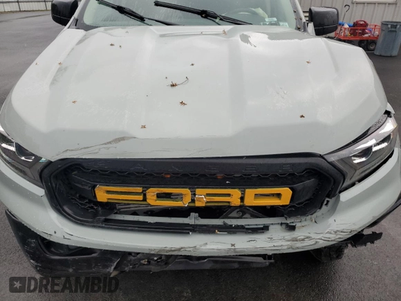 2023 Ford Ranger XL with VIN 1FTER4FH7PLE03501, listed as a Copart auction lot 59953735 with 16,161 mi miles and Salvage title. Bid and sale history available at DreamBid. Image 11.