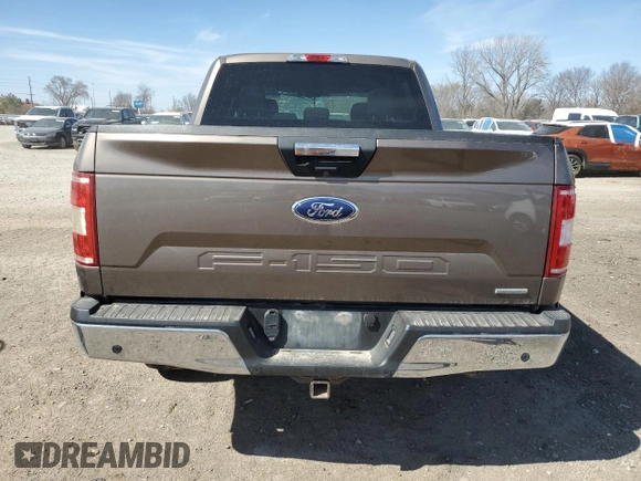2018 Ford F-150 XL with VIN 1FTEW1EP0JKC78113, listed as a Copart auction lot 49214675 with 121,075 mi miles and Salvage Title. Bid and sale history available at carsss.com. Image 6.