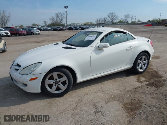 2006 Mercedes-Benz SLK 280 z VIN WDBWK54F46F099992, wystawiony jako IAAI lot #42128291 z przebiegiem 158 561 mil mil oraz . Historia ofert i sprzedaży dostępna na DreamBid. Obrazek 2.