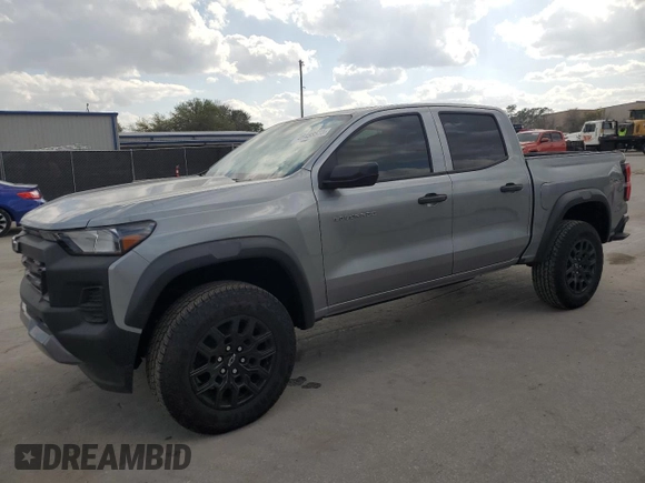 2023 Chevrolet Colorado 4WD Trail Boss with VIN 1GCPTEEK2P1190711, listed as a Copart auction lot 46458525 with Not Provided miles and Salvage Title. Bid and sale history available at carsss.com. Image 1.