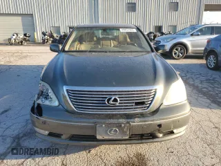 2004 Lexus LS 430 with VIN JTHBN36F440149975, listed as a Copart auction lot 49853965 with Not Provided miles and Salvage Title. Bid and sale history available at DreamBid. Image 5.