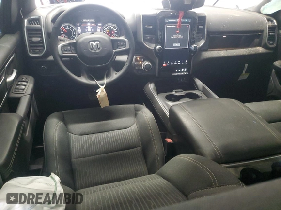 2024 Ram 1500 Lone Star with VIN 1C6SRFFTXRN124870, listed as a Copart auction lot 83383294 with 1,065 mi miles and Clean title. Bid and sale history available at DreamBid. Image 8.