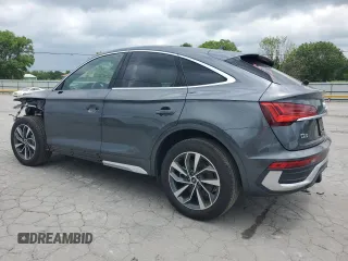 2023 Audi Q5 Sportback S line Premium with VIN WA14AAFY8P2074065, listed as a Copart auction lot 56874145 with 16,659 mi miles and Salvage title. Bid and sale history available at DreamBid. Image 2.