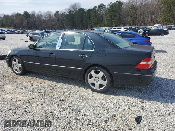 2005 Lexus LS 430 with VIN JTHBN36F755027678, listed as a Copart auction lot 48911105 with 222,379 mi miles and Salvage Title. Bid and sale history available at carsss.com. Image 2.