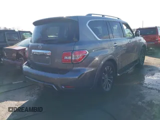 2020 Nissan Armada SL with VIN JN8AY2NC6LX516391, listed as a IAAI auction lot 41136631 with 126,722 mi miles. Bid and sale history available at carsss.com. Image 4.
