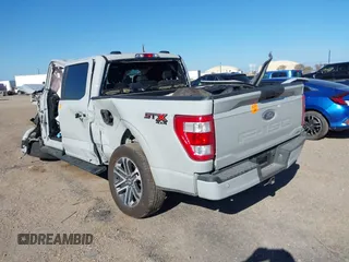 2023 Ford F-150 XL with VIN 1FTEW1EP4PKG20655, listed as a IAAI auction lot 41203890 with 1 mi miles. Bid and sale history available at carsss.com. Image 3.