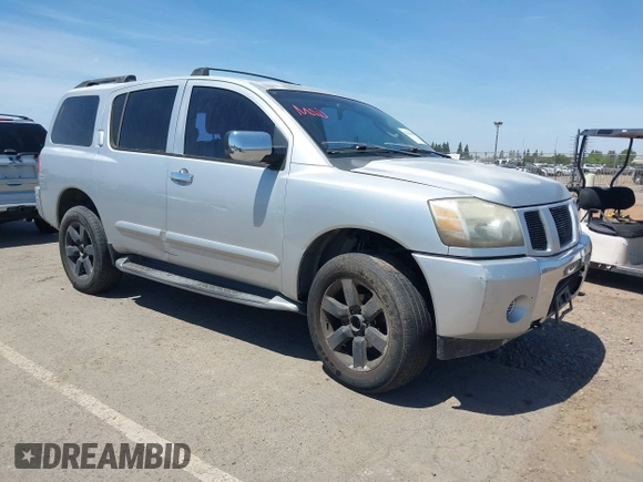 2004 Nissan Armada LE z VIN 5N1AA08B54N738694, wystawiony jako IAAI lot #42185496 z przebiegiem 232 976 mil mil oraz . Historia ofert i sprzedaży dostępna na DreamBid. Obrazek 1.