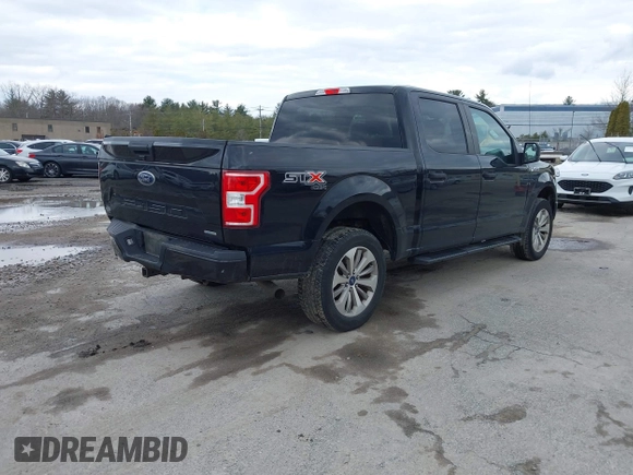2018 Ford F-150 XL with VIN 1FTEW1EP2JFC58602, listed as a IAAI auction lot 41861045 with 149,399 mi miles. Bid and sale history available at carsss.com. Image 4.