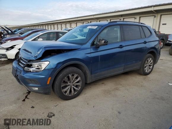2018 Volkswagen Tiguan S z VIN 3VV1B7AX4JM013112, wystawiony jako Copart lot #47568385 z przebiegiem 95 576 mil mil oraz Szkoda całkowita • Salvage title. Historia ofert i sprzedaży dostępna na DreamBid. Obrazek 1.