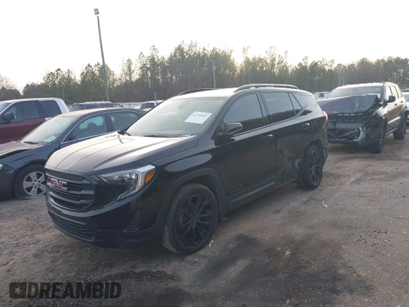 2021 GMC Terrain SLE with VIN 3GKALMEV5ML322850, listed as a IAAI auction lot 41297893 with 122,083 mi miles and . Bid and sale history available at carsss.com. Image 2.