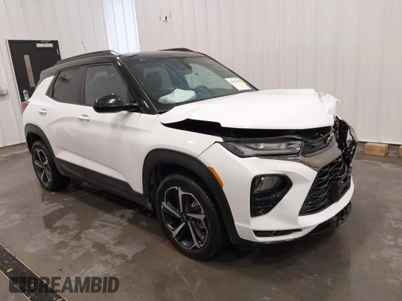 2023 Chevrolet TrailBlazer RS with VIN KL79MTSL1PB114699, listed as a IAAI auction lot 41847894 with 21,284 mi miles and . Bid and sale history available at DreamBid. Image 1.