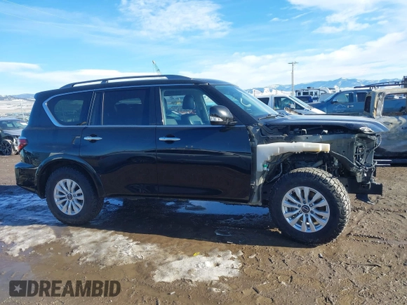 2021 Nissan Armada SV with VIN JN8AY2AD9M9662062, listed as a IAAI auction lot 41646938 with 83,979 mi miles. Bid and sale history available at carsss.com. Image 14.