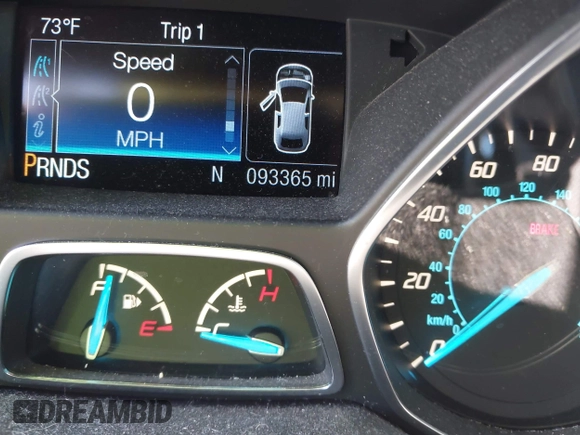 2016 Ford Escape SE with VIN 1FMCU9GX3GUB78749, listed as a IAAI auction lot 42030262 with 93,365 mi miles. Bid and sale history available at carsss.com. Image 15.