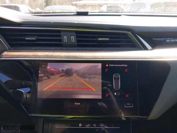 2019 Audi e-tron Premium Plus with VIN WA1LAAGE4KB012574, listed as a IAAI auction lot 41916641 with 104,911 mi miles. Bid and sale history available at carsss.com. Image 18.