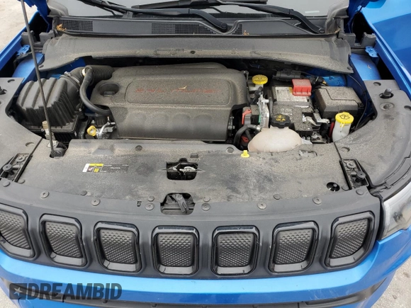 2022 Jeep Compass Altitude with VIN 3C4NJCBB8NT198162, listed as a Copart auction lot 88754355 with 50,397 mi miles and Salvage title. Bid and sale history available at DreamBid. Image 14.