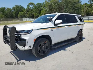 2024 Chevrolet Tahoe Commercial with VIN 1GNSCLED9RR174937, listed as a Copart auction lot 50344075 with 16,598 mi miles and Non Repairable. Bid and sale history available at carsss.com. Image 1.
