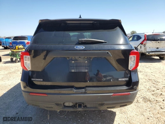 2022 Ford Police Interceptor Utility with VIN 1FM5K8AB8NGA58141, listed as a Copart auction lot 46627385 with 48,235 mi miles and Salvage Title. Bid and sale history available at carsss.com. Image 6.