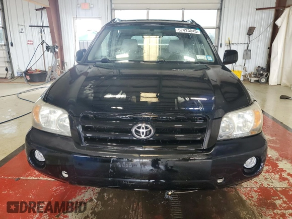 2007 Toyota Highlander w/3rd Row z VIN JTEEP21AX70228047, wystawiony jako Copart lot #57420045 z przebiegiem 192 080 mil mil oraz Szkoda całkowita • Salvage title. Historia ofert i sprzedaży dostępna na DreamBid. Obrazek 5.