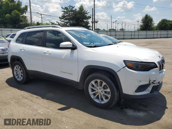 2019 Jeep Cherokee Latitude Plus with VIN 1C4PJMLX3KD251974, listed as a Copart auction lot 63378625 with 59,144 mi miles and Salvage title. Bid and sale history available at DreamBid. Image 4.