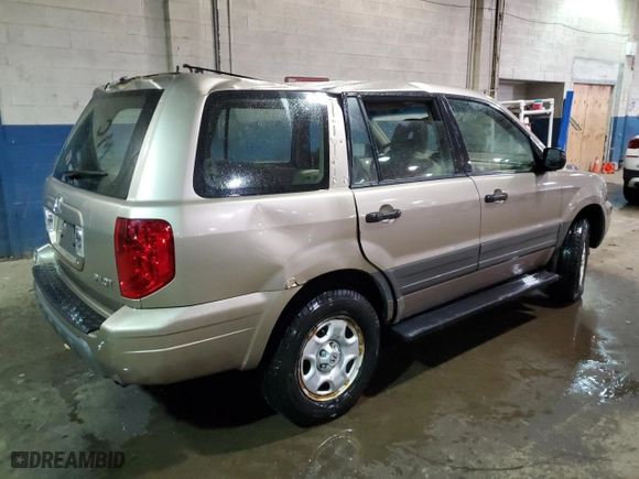 2004 Honda Pilot LX with VIN 2HKYF18134H593530, listed as a Copart auction lot 49894325 with 197,102 mi miles and Clean Title. Bid and sale history available at carsss.com. Image 3.