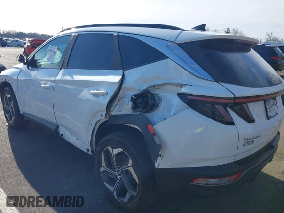 2022 Hyundai Tucson SEL with VIN 5NMJFCAE7NH085117, listed as a IAAI auction lot 41592496 with 16,576 mi miles. Bid and sale history available at carsss.com. Image 3.