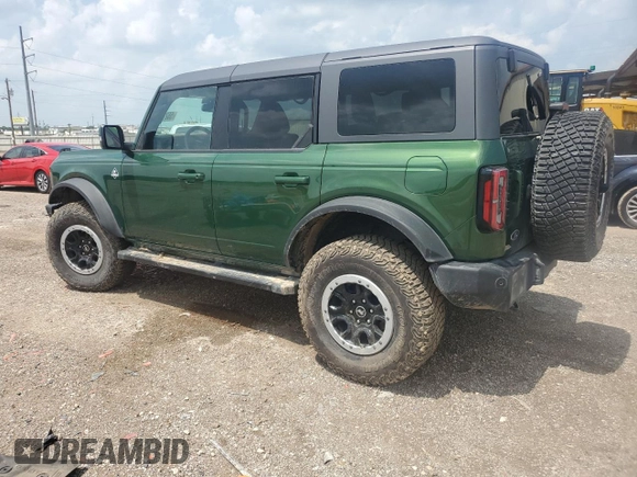 2024 Ford Bronco Outer Banks z VIN 1FMEE8BP9RLA50791, wystawiony jako Copart lot #55219925 z przebiegiem 27 910 mil mil oraz Szkoda całkowita • Salvage title. Historia ofert i sprzedaży dostępna na DreamBid. Obrazek 2.