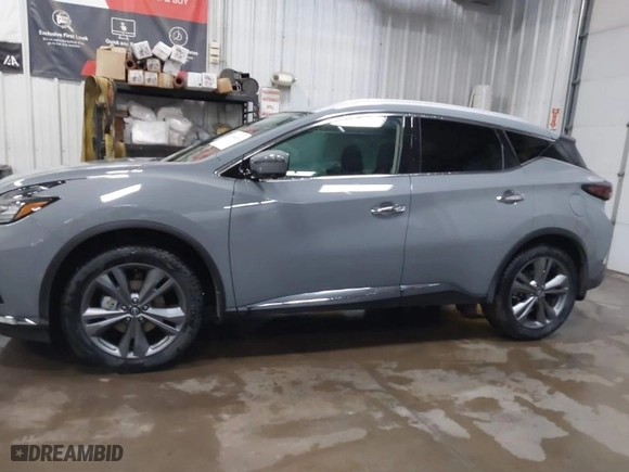 2023 Nissan Murano Platinum with VIN 5N1AZ2DS0PC127479, listed as a IAAI auction lot 41664634 with 27,698 mi miles. Bid and sale history available at carsss.com. Image 14.