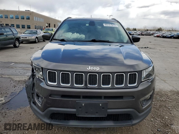 2017 Jeep Compass Latitude with VIN 3C4NJDBB4HT646245, listed as a Copart auction lot 49741915 with 106,710 mi miles and Salvage Title. Bid and sale history available at carsss.com. Image 5.