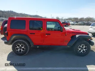 2020 Jeep Wrangler Unlimited Rubicon with VIN 1C4HJXFG3LW186387, listed as a IAAI auction lot 41821939 with 45,691 mi miles and . Bid and sale history available at DreamBid. Image 13.