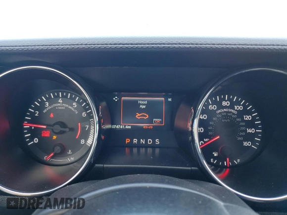 2017 Ford Mustang V6 z VIN 1FATP8EM1H5257093, wystawiony jako Copart lot #45514585 z przebiegiem 74 741 mil mil oraz Szkoda całkowita • Salvage title. Historia ofert i sprzedaży dostępna na DreamBid. Obrazek 9.
