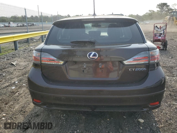 2011 Lexus CT 200h with VIN JTHKD5BH8B2030009, listed as a Copart auction lot 57466375 with 70,886 mi miles and Salvage title. Bid and sale history available at DreamBid. Image 6.