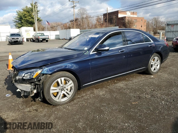 2019 Mercedes-Benz S 560 with VIN WDDUG8GB8KA483873, listed as a Copart auction lot 83876344 with 69,220 mi miles and Salvage Title. Bid and sale history available at DreamBid. Image 1.