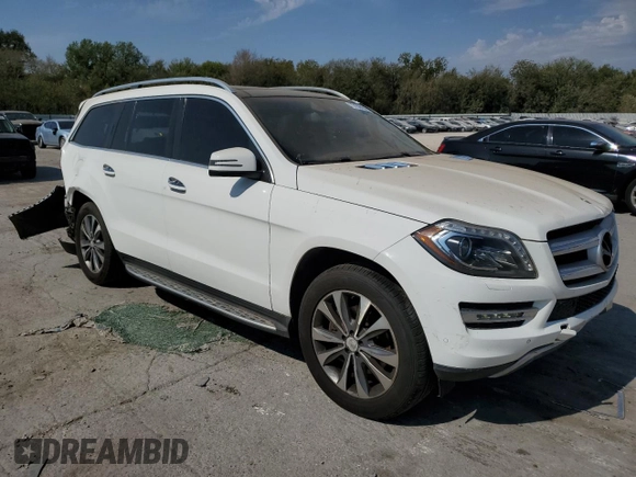 2016 Mercedes-Benz GL with VIN 4JGDF6EE5GA698435, listed as a Copart auction lot 73156434 with 137,302 mi miles and Salvage Title. Bid and sale history available at carsss.com. Image 4.