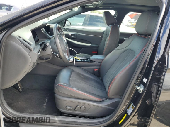 2021 Hyundai Sonata SEL Plus with VIN 5NPEJ4J2XMH132637, listed as a Copart auction lot 50629605 with 49,659 mi miles and Salvage Title. Bid and sale history available at DreamBid. Image 7.