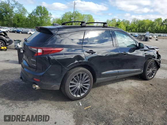 2023 Acura RDX Advance with VIN 5J8TC2H80PL019474, listed as a Copart auction lot 57216245 with 16,359 mi miles and Salvage title. Bid and sale history available at DreamBid. Image 3.
