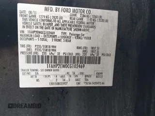 2012 Ford Taurus SEL с VIN 1FAHP2EW0CG102469, выставлен на аукционе IAAI как лот 42455465 с пробегом 138 517 миль миль и . История ставок и продаж доступна на DreamBid. Изображение 9.