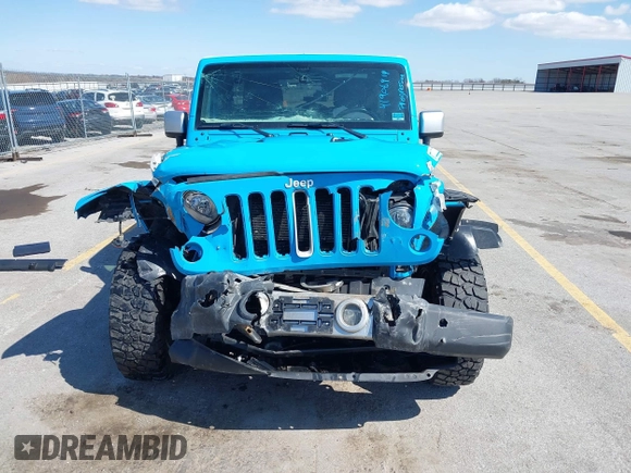 2017 Jeep Wrangler Unlimited Sahara with VIN 1C4BJWEG8HL655998, listed as a IAAI auction lot 41906919 with 100,350 mi miles and . Bid and sale history available at DreamBid. Image 13.