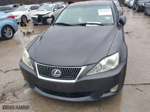 2010 Lexus IS 250 with VIN JTHBF5C25A5120963, listed as a IAAI auction lot 41535633 with 189,887 mi miles. Bid and sale history available at carsss.com. Image 6.