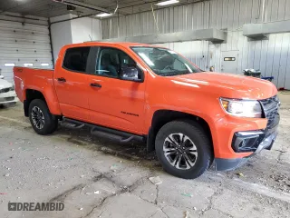 2021 Chevrolet Colorado 4WD Z71 with VIN 1GCGTDEN7M1152777, listed as a Copart auction lot 49625585 with 18,489 mi miles and Salvage Title. Bid and sale history available at carsss.com. Image 4.