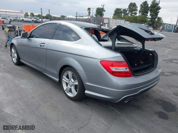 2012 Mercedes-Benz C-Class C 250 with VIN WDDGJ4HB1CF796936, listed as a IAAI auction lot 41466753 with 52,017 mi miles. Bid and sale history available at carsss.com. Image 3.
