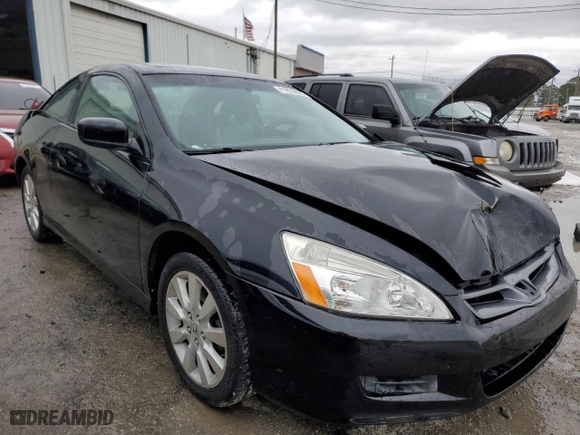 2007 Honda Accord Cpe EX-L with VIN 1HGCM82667A000169, listed as a Copart auction lot 41650005 with NaN miles and Salvage Title. Bid and sale history available at carsss.com. Image 4.