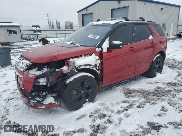 2021 Land Rover Discovery Sport S R-Dynamic with VIN SALCT2FX8MH890106, listed as a Copart auction lot 41658605 with 63,743 mi miles and Salvage Title. Bid and sale history available at carsss.com. Image 1.