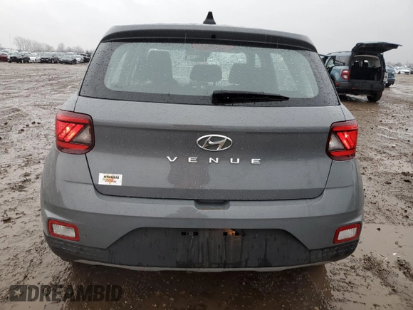 2021 Hyundai Venue SE with VIN KMHRB8A37MU129792, listed as a Copart auction lot 51271125 with 56,230 mi miles and Salvage Title. Bid and sale history available at DreamBid. Image 6.