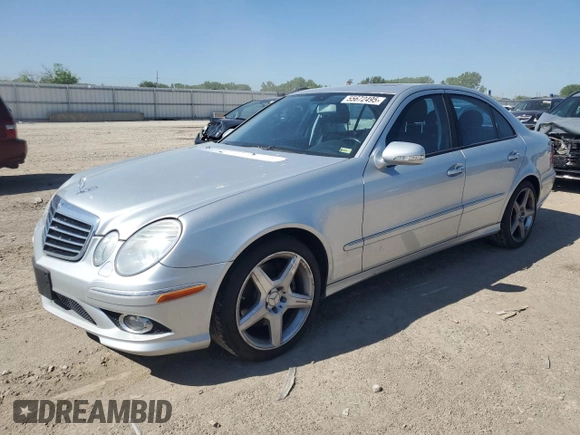 2009 Mercedes-Benz E Luxury 3.5L with VIN WDBUF87X19B402739, listed as a Copart auction lot 55672495 with 210,468 mi miles and Clean Title. Bid and sale history available at carsss.com. Image 1.