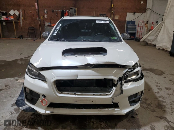 2017 Subaru WRX Limited with VIN JF1VA1N65H8814136, listed as a Copart auction lot 43193275 with 124,721 mi miles and Salvage Title. Bid and sale history available at carsss.com. Image 5.