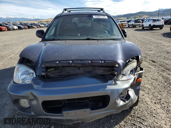 2004 Hyundai Santa Fe GLS with VIN KM8SC13E14U833877, listed as a Copart auction lot 72091704 with 165,519 mi miles and Clean Title. Bid and sale history available at carsss.com. Image 5.