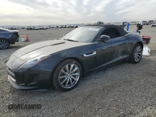 2014 Jaguar F-Type V6 with VIN SAJWA6E75E8K08403, listed as a Copart auction lot 42255455 with 45,292 mi miles and Salvage Title. Bid and sale history available at DreamBid. Image 1.