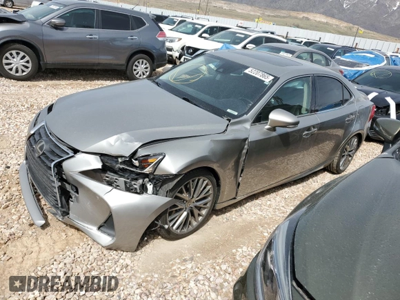 2017 Lexus IS with VIN JTHCM1D24H5022471, listed as a Copart auction lot 52207865 with 76,648 mi miles and Salvage Title. Bid and sale history available at carsss.com. Image 1.