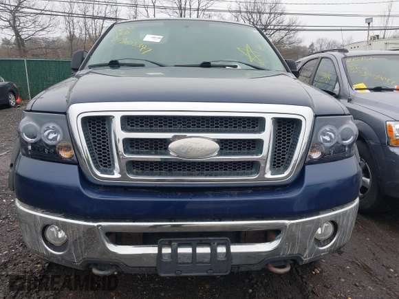 2008 Ford F-150 XLT with VIN 1FTPX14508FB91806, listed as a IAAI auction lot 41928299 with 999,999 mi miles. Bid and sale history available at carsss.com. Image 6.