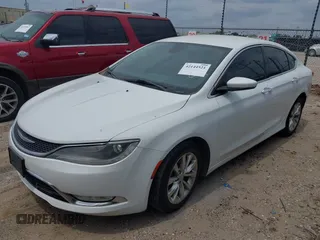 2015 Chrysler 200 C with VIN 1C3CCCCGXFN631935, listed as a IAAI auction lot 42144521 with 157,531 mi miles. Bid and sale history available at carsss.com. Image 2.